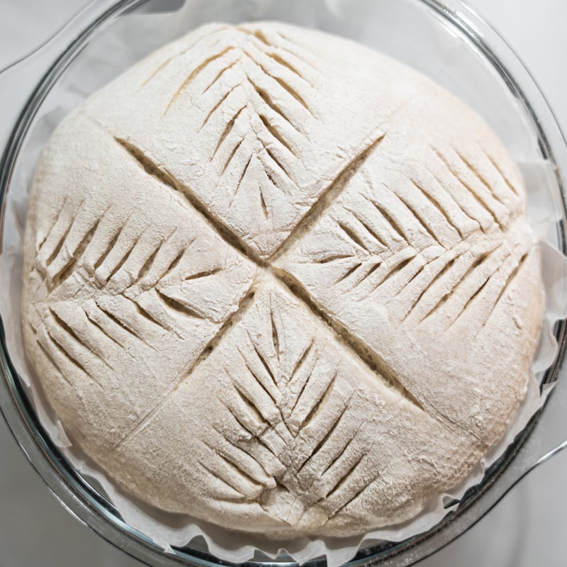 Baking sourdough bread